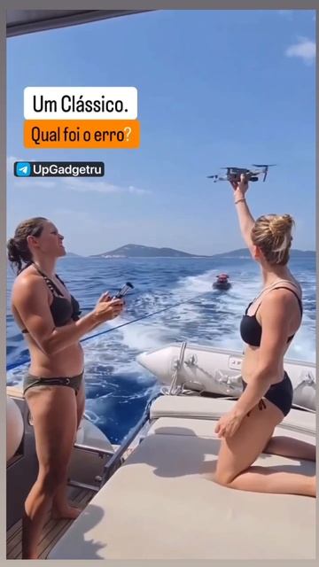 Девчонки запустили квадрокоптер DJI в море смотреть онлайн