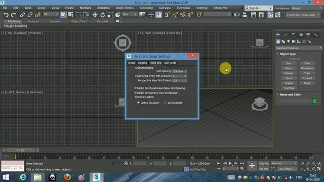 3Ds Max!!7!!View Grid Settings 2020 in hindi смотреть онлайн
