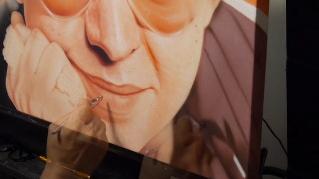 Steve Nunez paints salsa legend, 'Hector Lavoe' on canvas смотреть онлайн