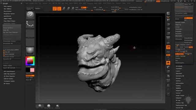Gumroad - Intro to ZBrush Part 2 (rus) - 30 ZRemesh Polypaint смотреть онлайн