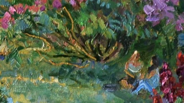 Spring Blossom of Lilac Trees Art by Dubrovskyy Aleksandr Художник Дубровский Александр Oil showcas смотреть онлайн