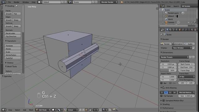 Blender, cuts with geometry (not a tutorial) смотреть онлайн