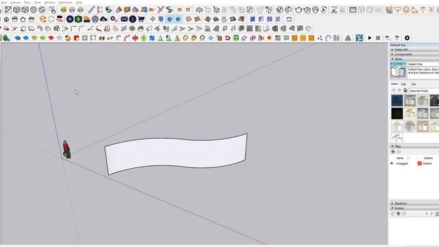 how to create grooves on curved surface in SketchUp смотреть онлайн