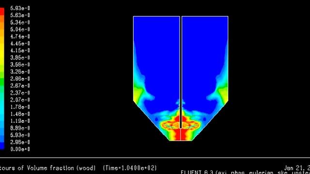 CFD simulation (FLUENT) of multiphase mixing 1 смотреть онлайн