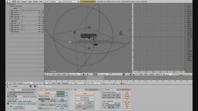 glock fire animation & model in Blender 3D смотреть онлайн
