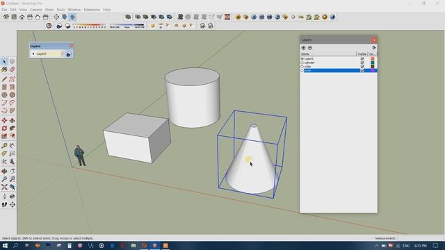 16 SketchUp Essential | About layers смотреть онлайн