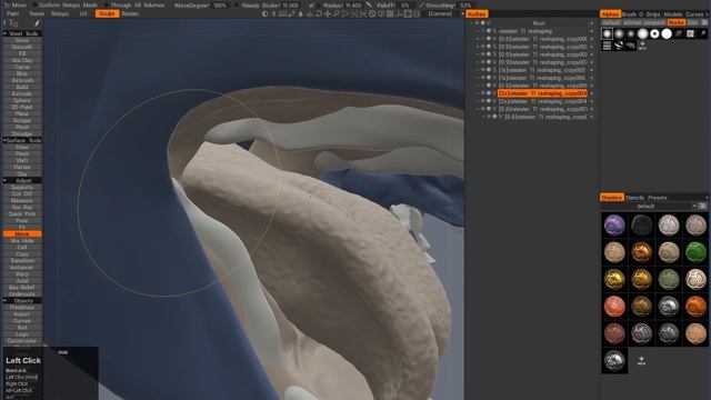 Creature Head Sculpting 3D Coat смотреть онлайн