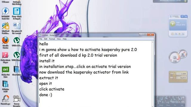 Kaspersky Pure 2.0 ACTIVATION FOR 1 YEAR FREE!!!!!!! смотреть онлайн