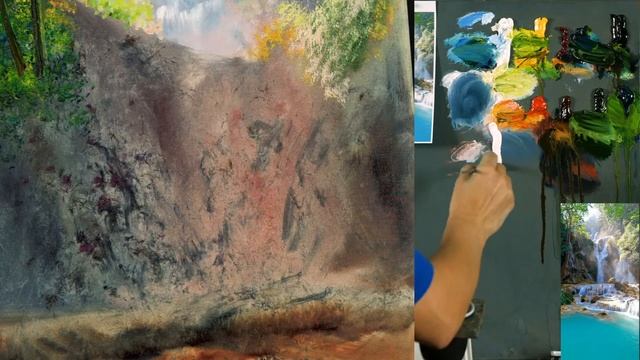 Webinar with Olga Bazanova - Painting Waterfall in Oil смотреть онлайн