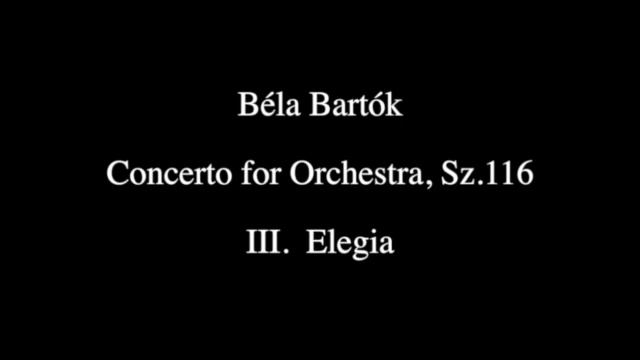 Béla Bartók / Concerto for Orchestra, Sz.116, BB 123 смотреть онлайн
