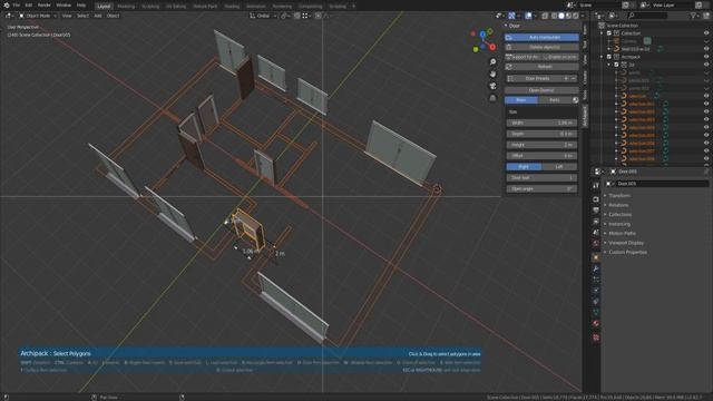 Archipack 2.2.7 Even faster, build a complete floor in about 2 minutes. смотреть онлайн