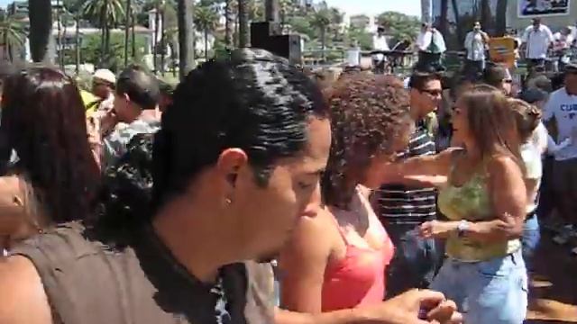 Oscar Salsa Dancing At The 2008 Echo Park Cuban Fest