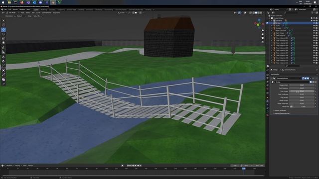 Blender Parametric Rope Bridge смотреть онлайн