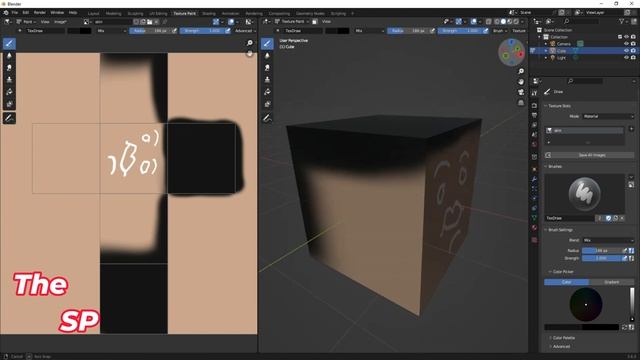 How to use texture paint in Blender / how to add colors to any object смотреть онлайн