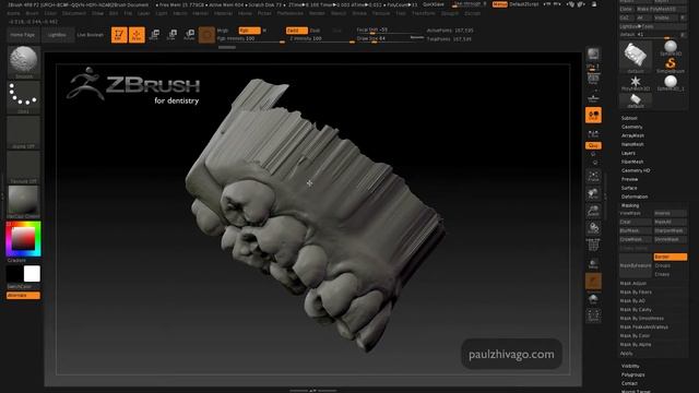 Creating a shell in Zbrush смотреть онлайн