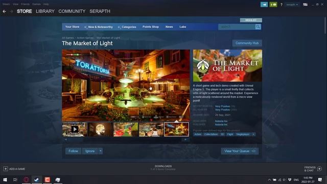 Unreal Engine 5 Tech Demo "Market of Light" смотреть онлайн