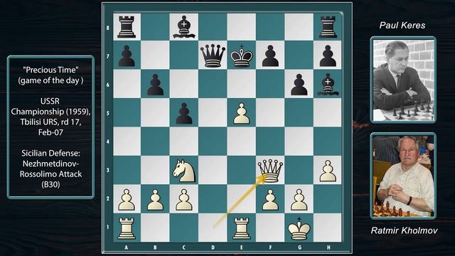 Kholmov vs Keres, 1959 || 100 Best Chess Games of the 20th Century смотреть онлайн