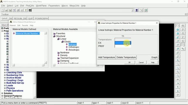 BYU ANSYS Tutorial - Element Types and Defining Material Properties смотреть онлайн