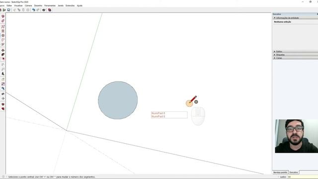 Aula 09 A - Como usar o Círculo no SketchUp? смотреть онлайн