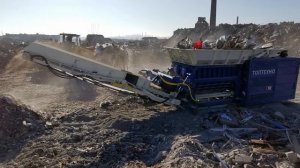 Мобильная дробилка ТОПТЕХНО ТТ 1600 У / Переработка строительных отходов/ Дробилка для ТКО, ТБО КГМ