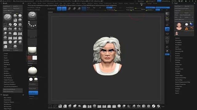 Zbrush Snacks 2# - Assign a Hotkey to a Menu смотреть онлайн
