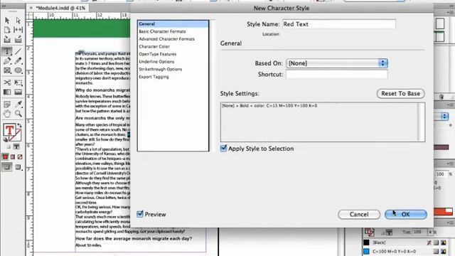InDesign cs6: Character Styles смотреть онлайн
