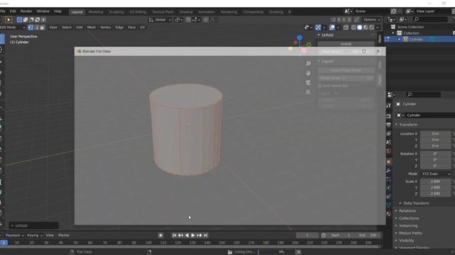 Paper Model add-on In Blender 2.91 смотреть онлайн
