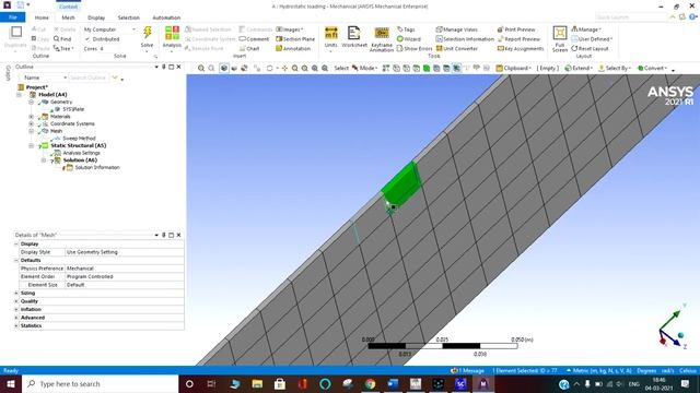 Ansys Hydrostatic Pressure force смотреть онлайн
