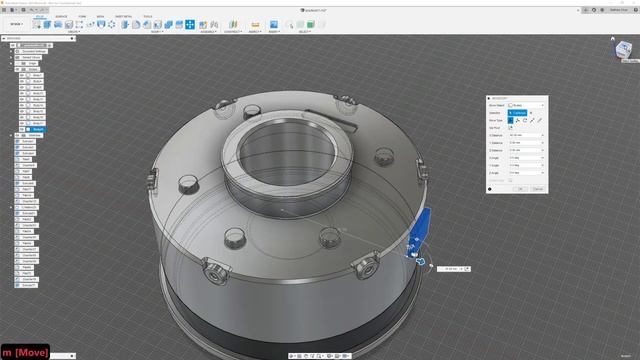Fusion 360 Hard Surface Practice 01 - Timelapse смотреть онлайн