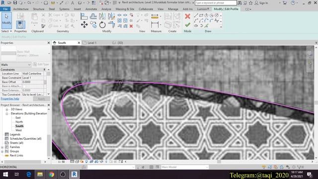 REVIT AR. M-S 20-DARS. OBYEKT UCHUN QIZIQARLI FASAD ISHLASH 2-QISM. смотреть онлайн
