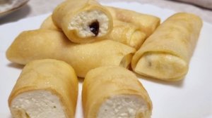 Блинчики с творогом