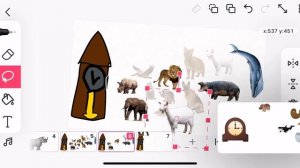 Hickory dickory dock logo made from flipaclip