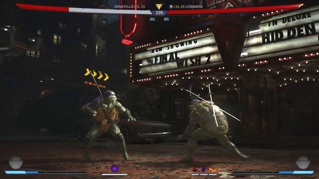 TMNT Donatello Vs TMNT Leonardo (Hardest AI) - INJUSTICE 2