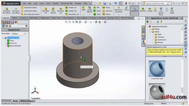 Solidworks Render Essential 03 Adding Appearances смотреть онлайн