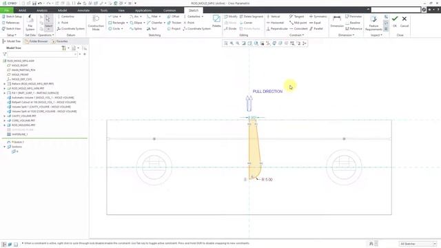 Creo Parametric - Mold Design | Sprues смотреть онлайн