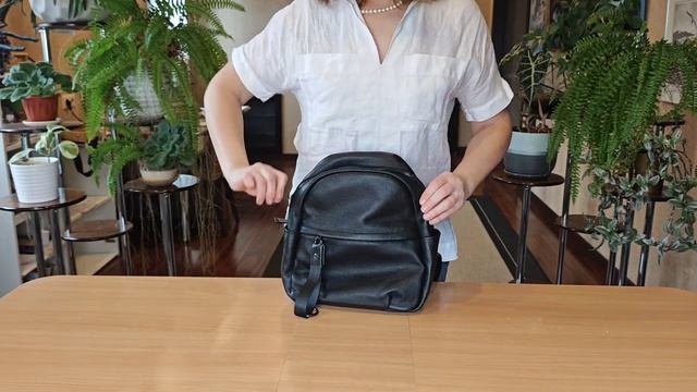 Кожаный рюкзак Pola 8186к черный смотреть онлайн