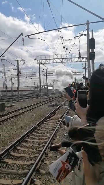 Прибытие поезда Победы в Челябинск (06.05.22) смотреть онлайн