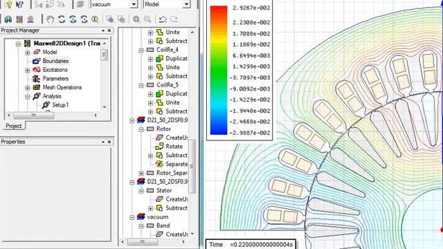 IM motor simulation - Ansys Maxwell смотреть онлайн