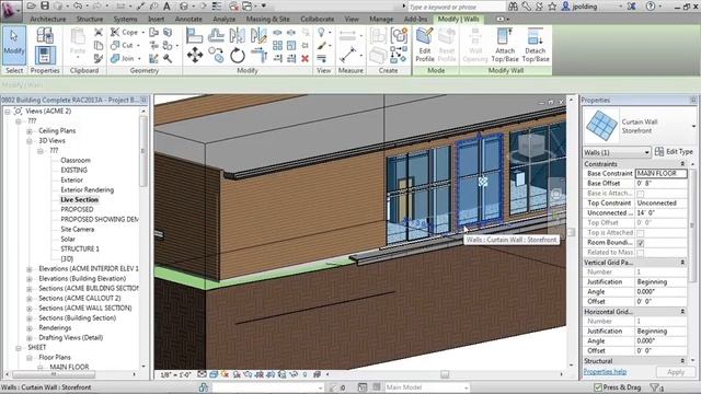 Advanced Revit Architecture 2013 Tutorial | Make Window Wall Type смотреть онлайн