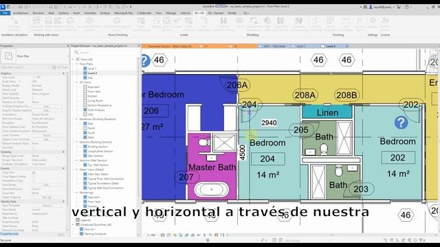 Complemento de Revit Tamaño de las habitaciones смотреть онлайн