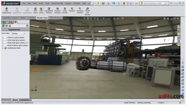 Solidworks Render Essential 34 Appearance Setting смотреть онлайн