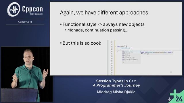 Session Types in C++ - A Programmer's Journey - Miodrag Misha Djukic - CppCon 2024 смотреть онлайн