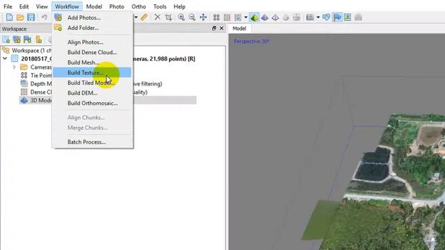 Agisoft PhotoScan workflow part 2 (without ground control points) смотреть онлайн