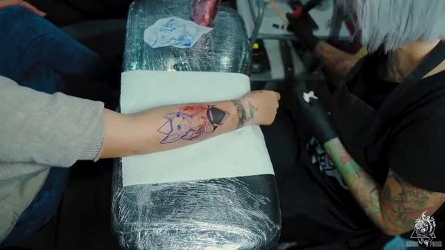 Judith Pinter Juc.Ink Dotwork Cat Timelapse смотреть онлайн