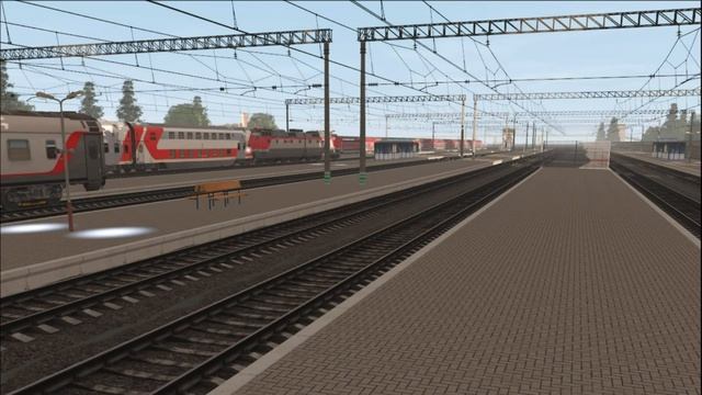 Движение поездов на вымышленном вокзале Москва Фирменная | Trainz 19 смотреть онлайн