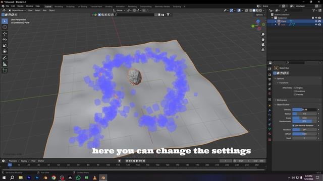 blender Tutorial : Scatter with Blender Default Add-on | learn blender | blender beginner course смотреть онлайн