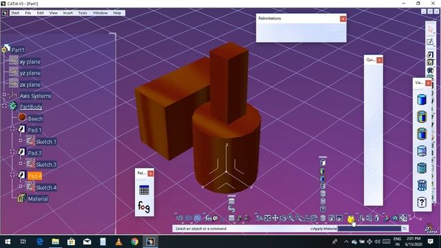 #67 CATIA Beginner Tutorial: Apply Material ToolBox смотреть онлайн