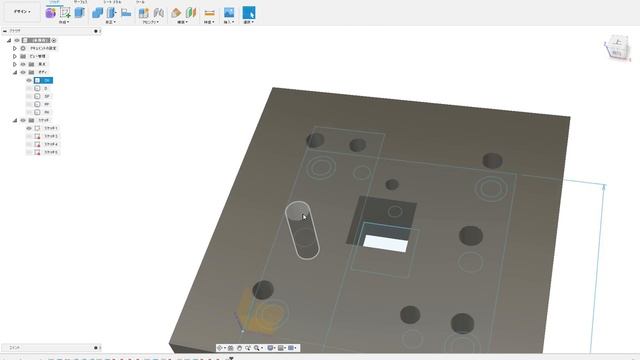 #fusion360 で２D図面（DXF）インポートからの３D金型設計（外形抜き）パート１ смотреть онлайн