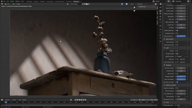 Оптимизация рендера с Денойзером и Адаптивным сэмплингом | Blender Octane Edition