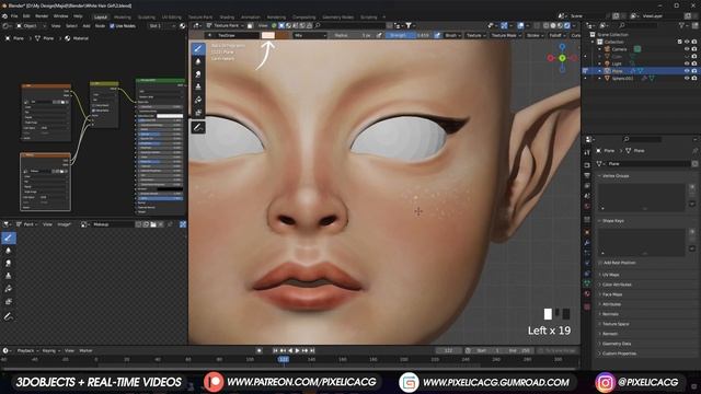 How to Paint Stylized Skin and Create Shaders in Blender смотреть онлайн